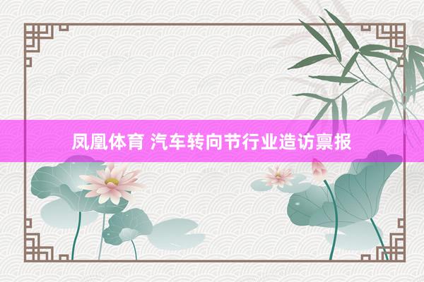 凤凰体育 汽车转向节行业造访禀报