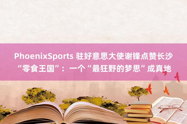 PhoenixSports 驻好意思大使谢锋点赞长沙“零食王国”：一个“最狂野的梦思”成真地